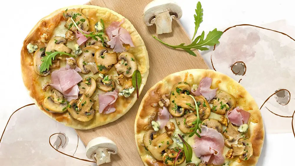 Recette de Mini pizzas aux champignons