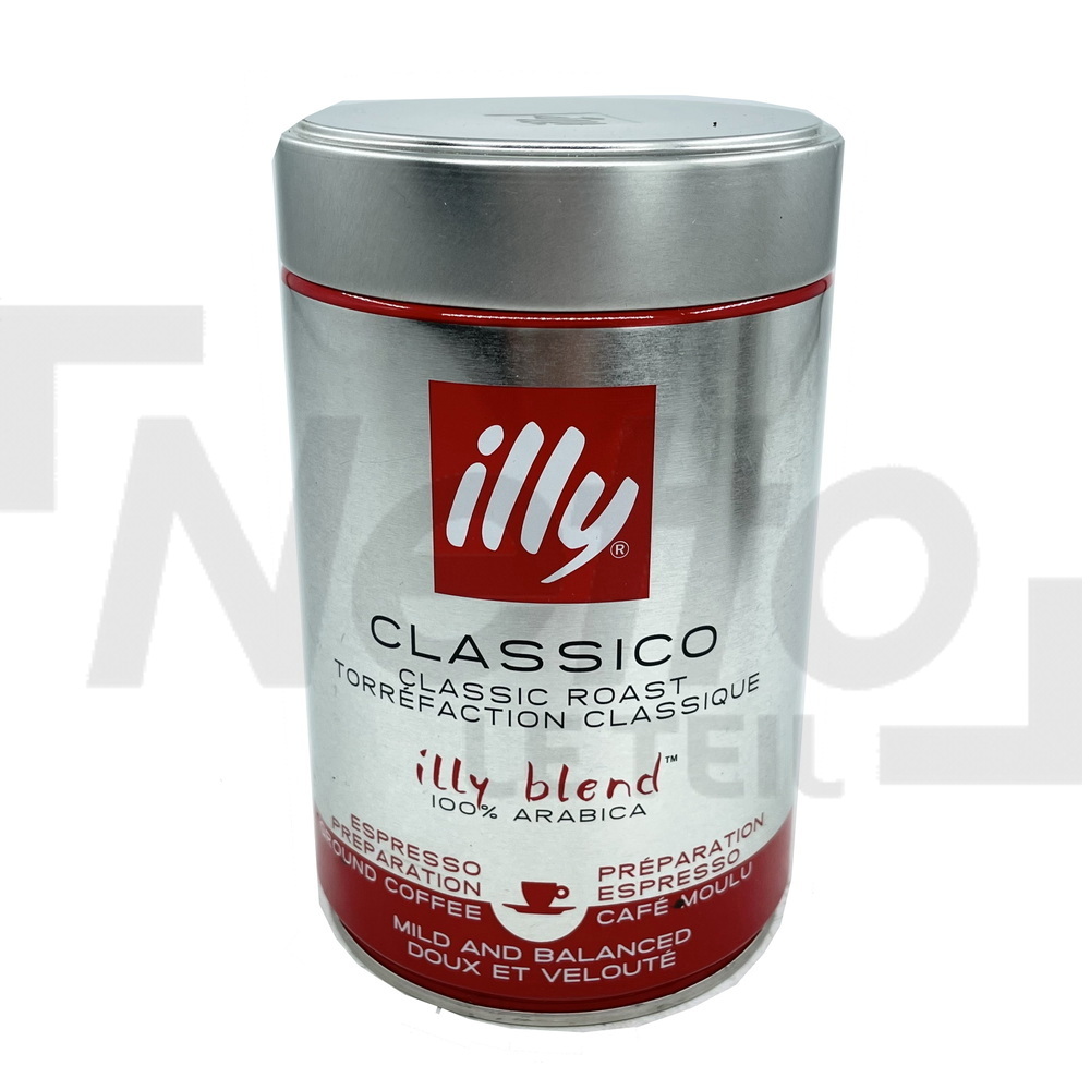 ILLY Café en Grains Classico - 100% Arabica - 6 boîtes de 250g