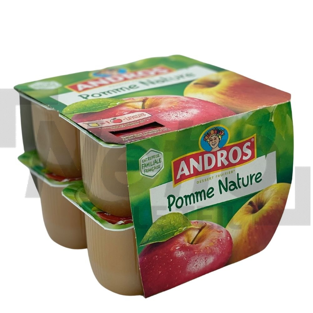 Compote de pomme nature 8x100g - ANDROS ANDROS 3608580784517