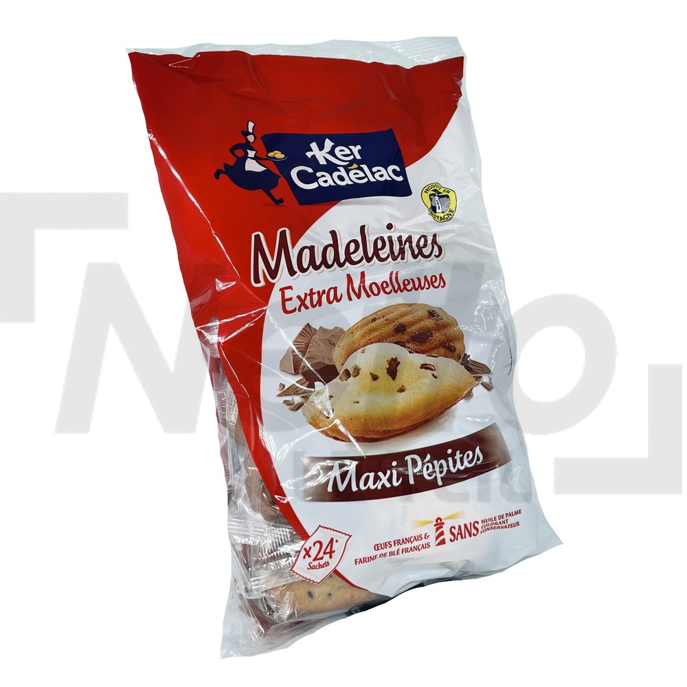ST MICHEL Madeleines moelleuses, sachets individuels 24 madeleines