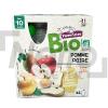 Compote à boire pomme/poire Bio dès 10 mois x4 360g - POMMETTE