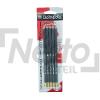Crayons graphite HB avec bout gomme x5 - DOMEDIA
