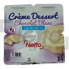 Crème dessert saveur chocolat blanc 4x115g - NETTO