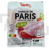 Jambon de Paris sans couenne 4 tranches 180g - NETTO