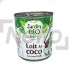 Lait de coco Bio 225ml - JARDIN BIO
