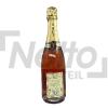 Rosé crémant de Bourgogne brut 12% vol 75cl - JEAN DE VILLENEUVE