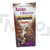 Tablette de chocolat au lait aux raisins secs et noisettes entières 200g - NETTO