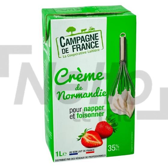 Crème de normandie pour lier et cuire 35% MG UHT 1L - CAMPAGNE DE FRANCE