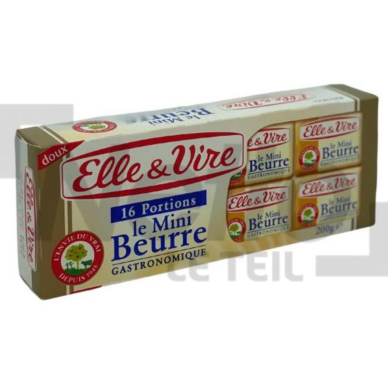 Mini beurre doux gastromique 16 portions 200g - ELLE&VIRE