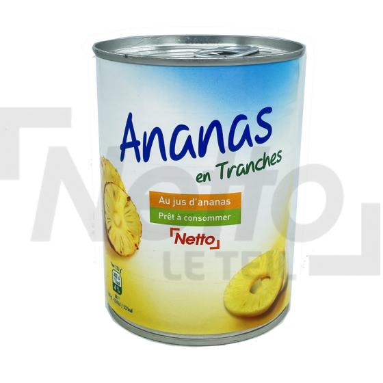 Ananas en tranches au jus d'ananas 340g - NETTO