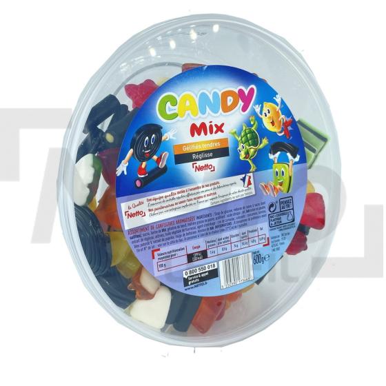Assortiment de confiseries candy mix gélifiés aromatisées 600g - NETTO