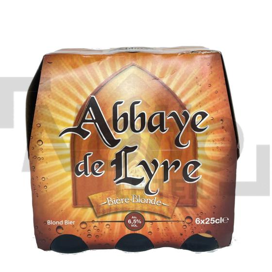 Bière blonde 6,5% vol x6 bouteilles 1,5L - ABBAYE DE LYRE