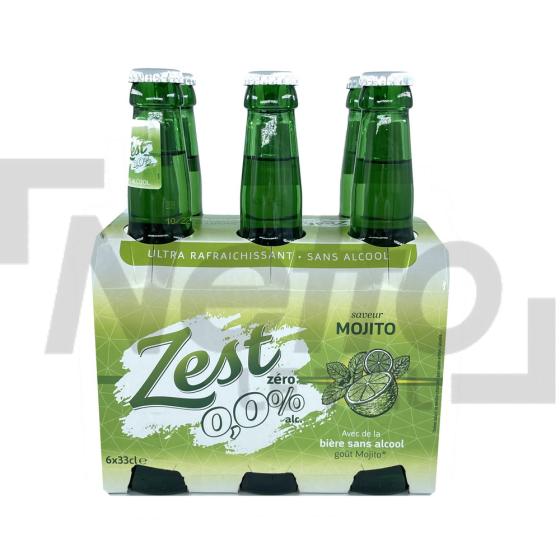 Bière sans alcool goût mojito x6 bouteilles 1,98L - ZEST ZERO