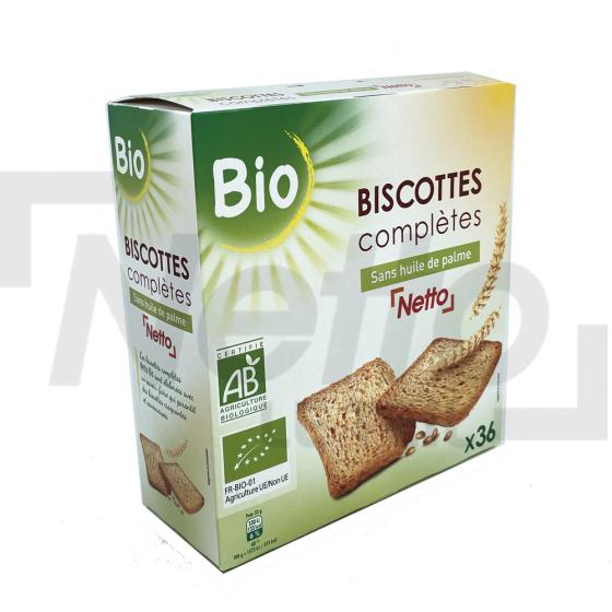 Biscottes complètes Bio x36 300g - NETTO