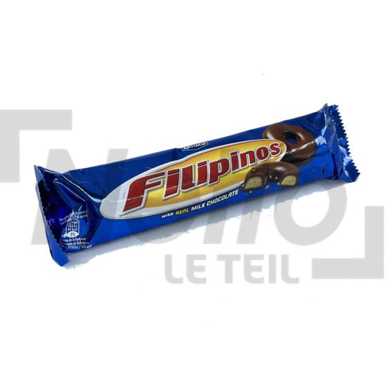 Biscuits couvert de chocolat au lait x15 biscuits 128g - FILIPINOS