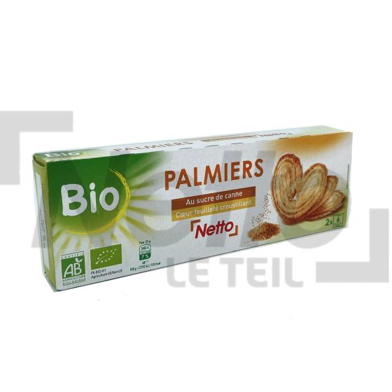 Biscuits croustillants feuilletés au sucre de canne Bio x2 sachets de 6 biscuits 100g - NETTO