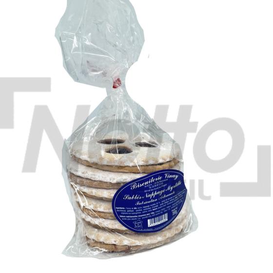Biscuits sablés nappés à la myrtille 350g - VINAY