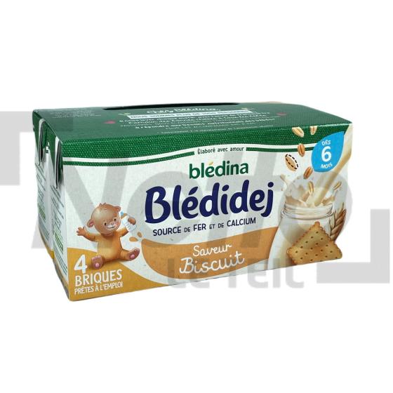 Blédidej saveur biscuit dès 6 mois x4 briques 1L - BLÉDINA