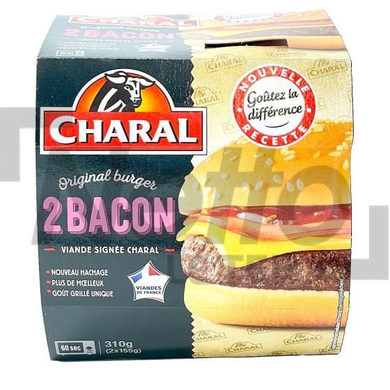 Burger au bacon x2 310g - CHARAL