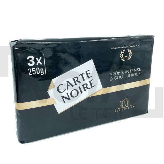 Café arôme intense et goût unique x3 lot 3 paquets 750g - CARTENOIRE