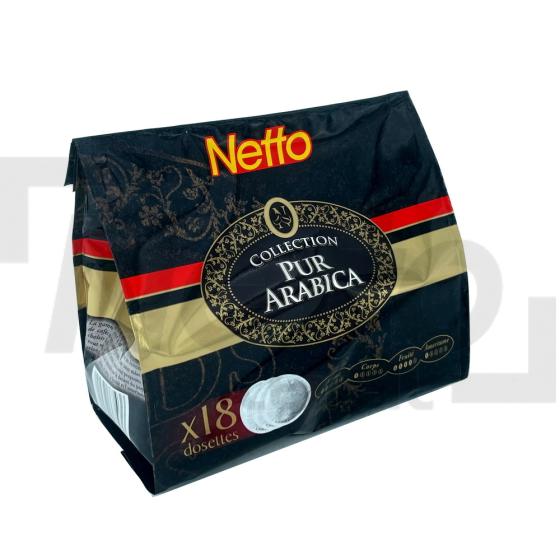 Café moulu pur Arabica x18 dosettes 125g - NETTO