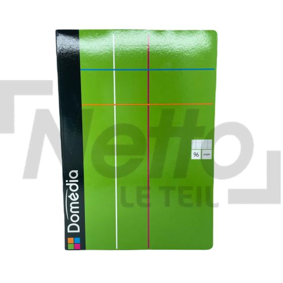 Cahier vert 21x29,7cm 96 pages - DOMEDIA