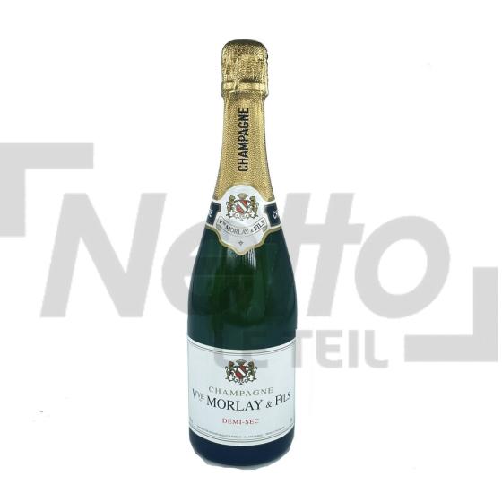 Champagne demi-sec 12% vol 75cl - MORLAY ET FILS