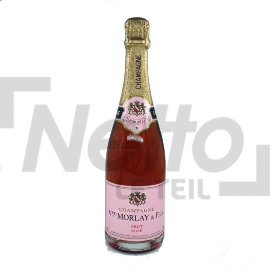 Champagne rosé brut 12% vol 75cl - MORLAY ET FILS