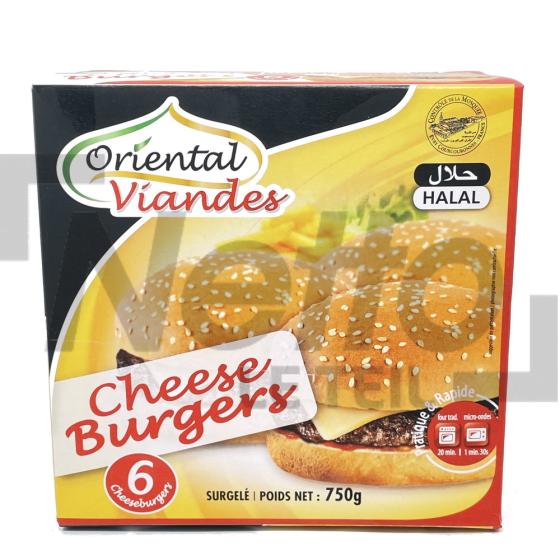 Cheeseburgers Halal x6 750g - ORIENTAL