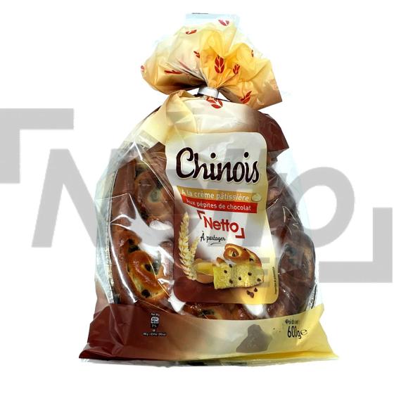Chinois aux pépites de chocolat et crème pâtissière 600g - NETTO