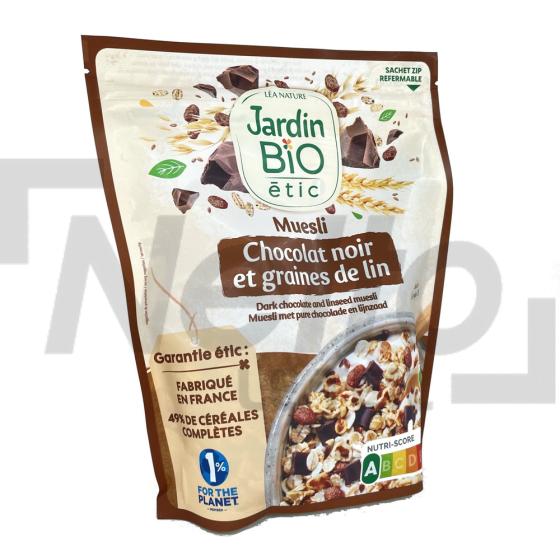 Chocolat noir et graines de lin Bio 375g - JARDIN BIO