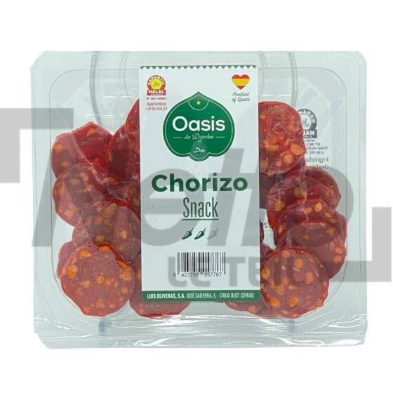 Chorizo de dinde snack tranché Halal 80g - OASIS