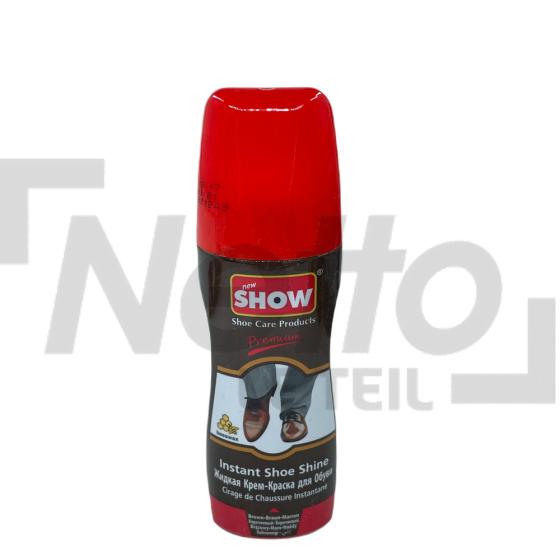 Cirage liquide marron pour chaussures instantané 75ml - SHOW