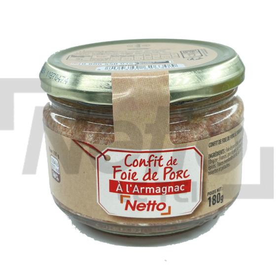 Confit de foie de porc à l'Armagnac 180g - NETTO