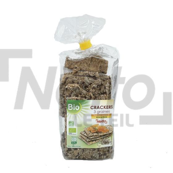 Crackers aux 3 graines Bio 200g - NETTO
