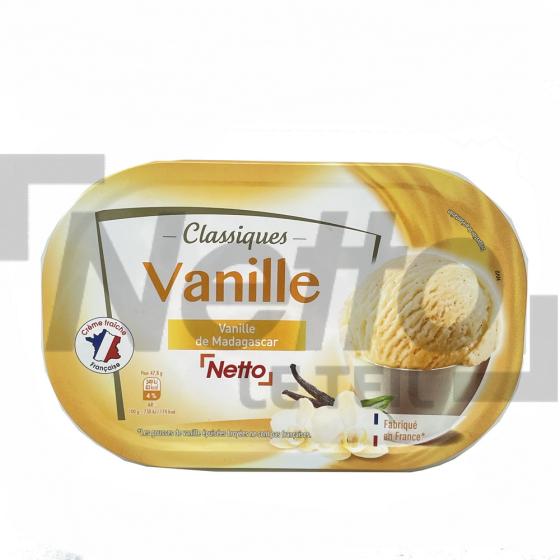 Crème glacée à la vanille de Madagascar en bac 478g - NETTO