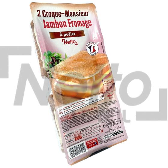 Croque-Monsieur jambon/fromage x2 210g - NETTO
