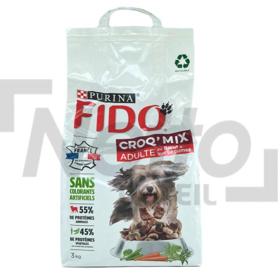 Croquettes boeuf et légumes pour chien adulte 3kg - FIDO