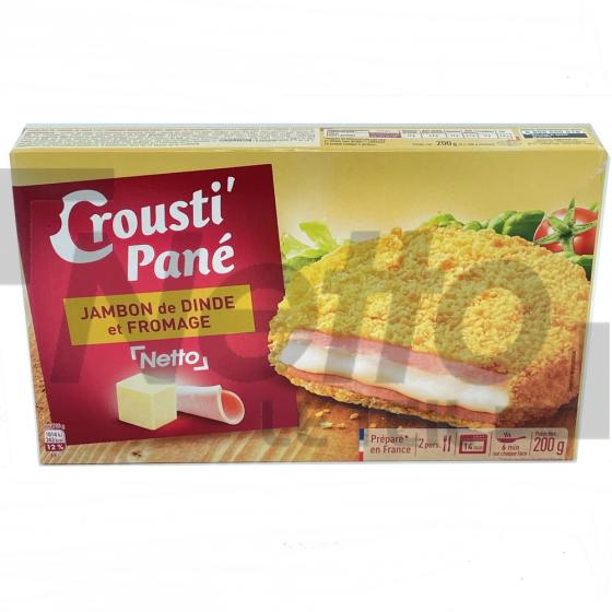 Crousti' pané au jambon de dinde et au fromage x2 200g - NETTO