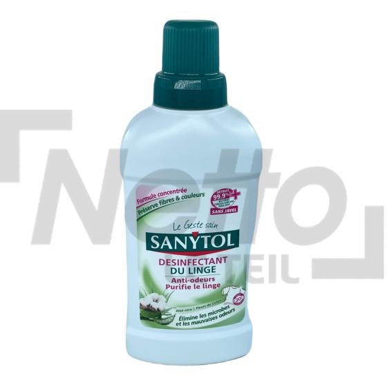 Désinfectant pour linge parfum aloé vera et fleurs de coton 50cl - SANYTOL