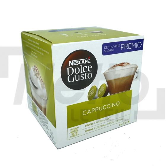 Dolce Gusto capsules pour cappuccino x8 capsules de café et x8 capsules de lait 186g - NESCAFÉ