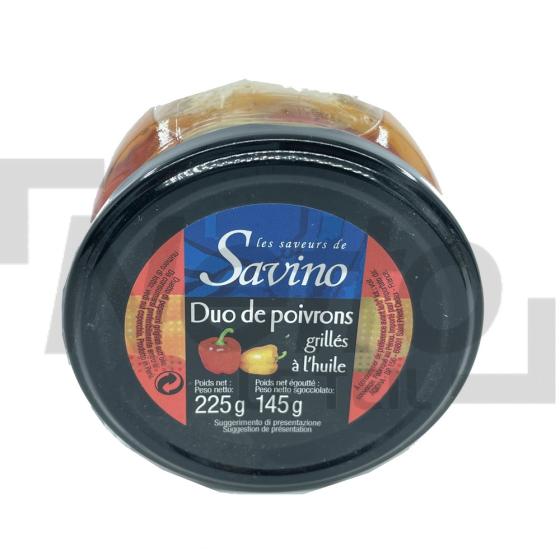 Duo de poivrons grillés à l'huile 145g - SAVINO