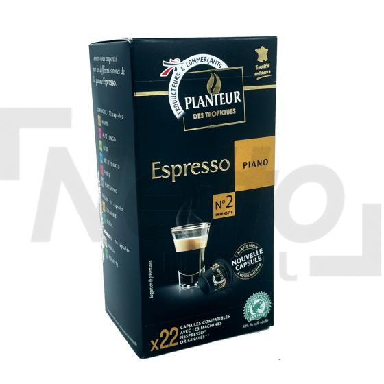 Espresso piano n°2 x22 capsules 114g - PLANTEUR