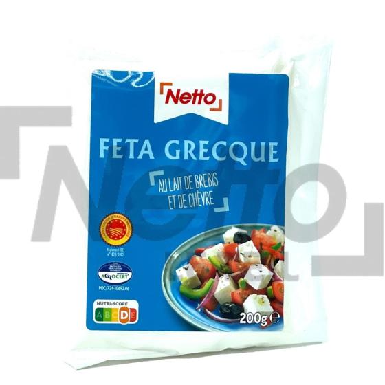 Feta grecque au lait de brebis et de chèvre AOP 200g - NETTO