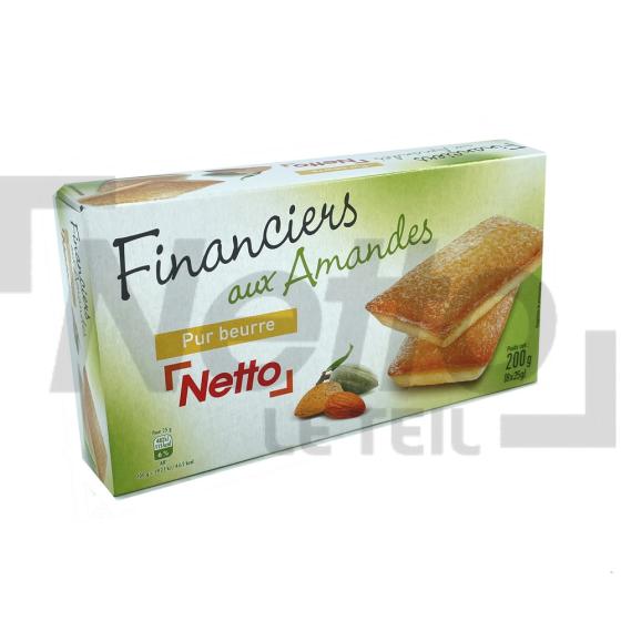 Financiers aux amandes pur beurre x8 200g - NETTO