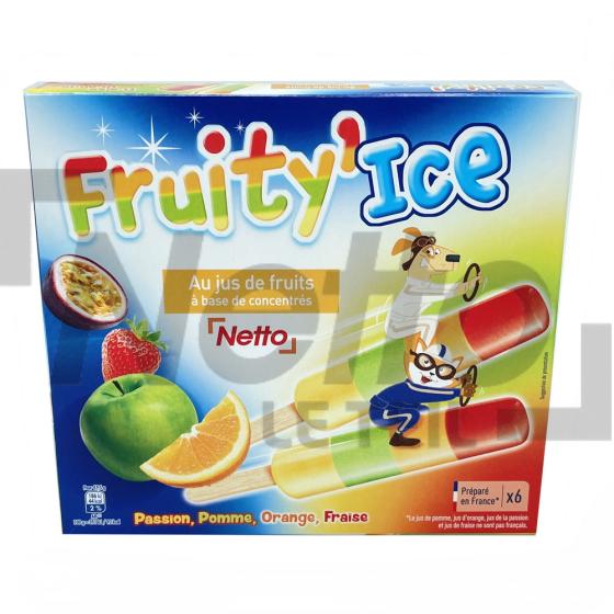Fruity'Ice sorbet aux fruits x6 285g - NETTO