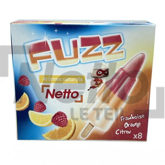 Fuzz glaces à l'eau aux fruits x8 498g - NETTO