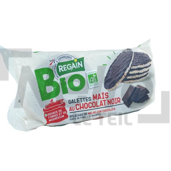 Galettes de maïs Bio nappées de chocolat noir 100g - REGAIN