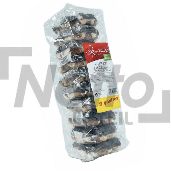 Gaufres liégeoises nappées au cacao 8+2 offertes 600g - LES RENARDISES