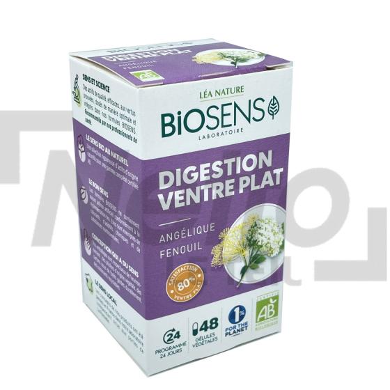 Gélules végétales digestion ventre plat Bio x48 19g - BIOSENS/LEA NATURE